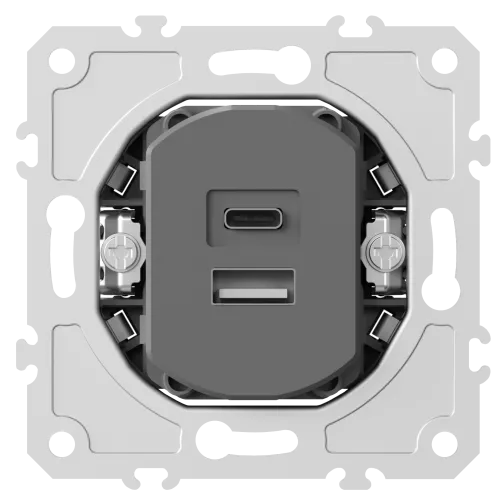 Механизм USB-зарядки типа A+С, 20 Вт для серий A07/S08, Donel