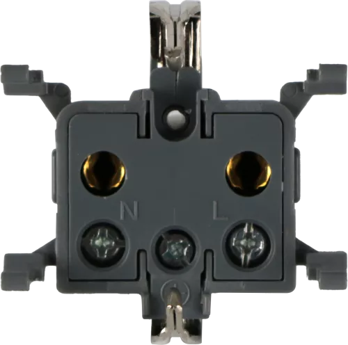 Механизм розетки Schuko с заземлением со шторками для скрытой установки IP55, серия W55 Donel