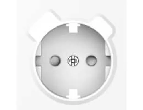 Накладка для розетки Schuko с зарядным устройством USB A+C, со шторками 16A 250В, глянцевый белый, серия A07