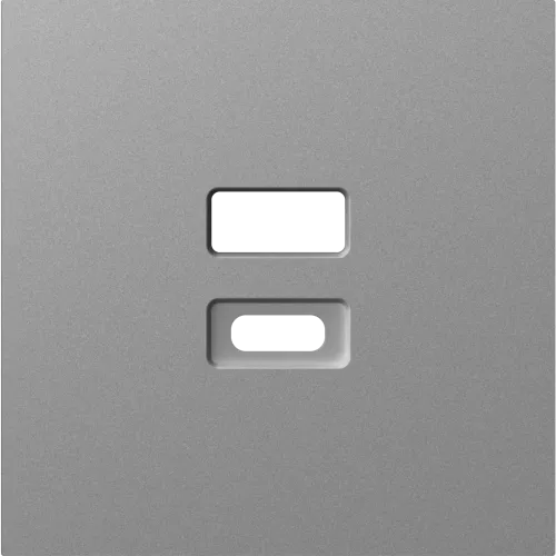 Накладка для USB-зарядки, цвет сталь, серия A07 Donel