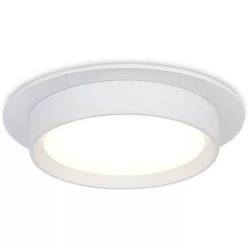 Светильник встраиваемый под LED-лампу с цоколем GX53 D110xH45мм IP20, белый, без лампы