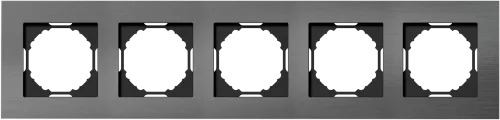 Рамка Natural 5-я, цвет алюминий космический, серия A07 Donel