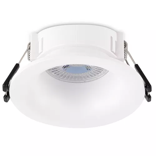 Светильник встраиваемый под LED-лампу с цоколем GU10  D86xH40мм IP20, белый, без лампы