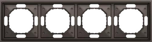 Рамка Podium 4-я, цвет мокко, серия S08 Donel