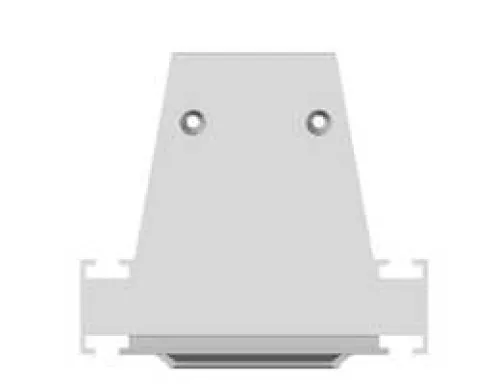 Заглушка боковая глухая для профиля DN18521, цвет белый