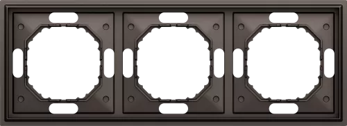 Рамка Podium 3-я, цвет мокко, серия S08 Donel