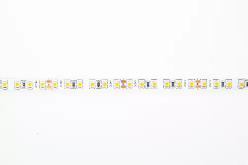 Лента светодиодная SMD тёпло-белая DC24V 9,6W/m 3000K 600Lm/m 120д/м CRI>95 IP20, упаковка 5 метров, ширина 8мм, высота 2мм, самоклейкая