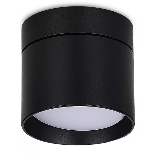 Светильник накладной поворотный под LED-лампу с цоколем GX53 D84xH75мм IP20, черный, без лампы