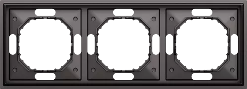 Рамка Podium 3-я, цвет матовый титан, серия S08 Donel