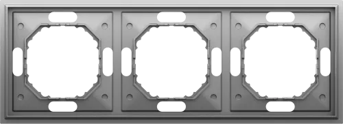 Рамка Podium 3-я, цвет серый графит, серия S08 Donel