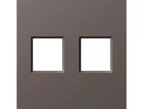Накладка на 2 выхода для розеток RJ11, RJ45 и TV/SAT, цвет мокко, серия A07 Donel