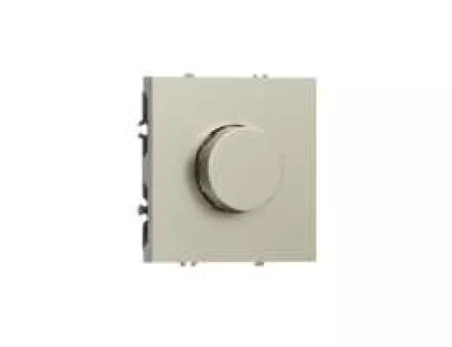 Светорегулятор поворотный Triac LED 100Вт, активная нагрузка 300Вт, цвет сталь, серия S08 Donel