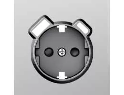 Накладка для розетки Schuko с зарядным устройством USB A+C, со шторками 16A 250В, сталь, серия S08
