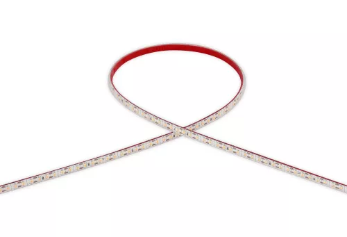 Лента светодиодная SMD тёпло-белая DC24V 9,6W/m 3000K 1335Lm/m 120д/м CRI>90 IP65, упаковка 5 метров, ширина 8мм, высота 3,8мм, самоклейкая