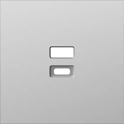 Накладка для USB-зарядки, цвет сталь, серия S08 Donel