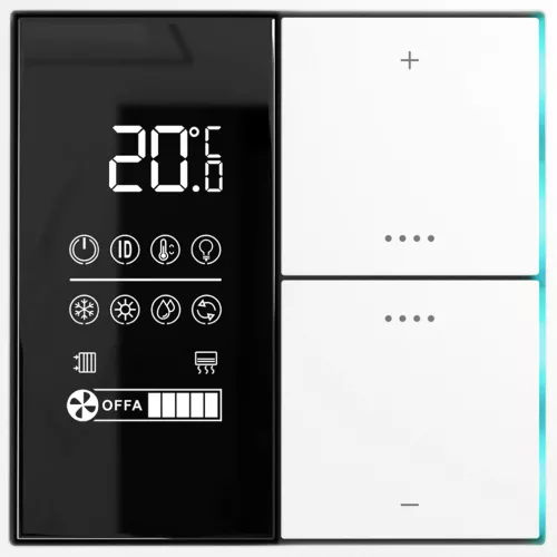 KNX многофункциональный комнатный термостат, цвет полярный белый