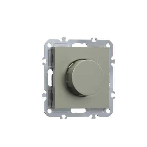 Светорегулятор поворотный Triac LED 100Вт, активная нагрузка 300Вт, цвет шампань, серия A07 Donel