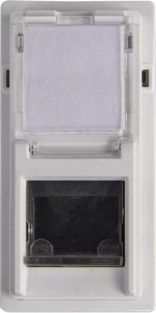 Розетка компьютерная RJ45 cat6 UTP 1 модуль, белый