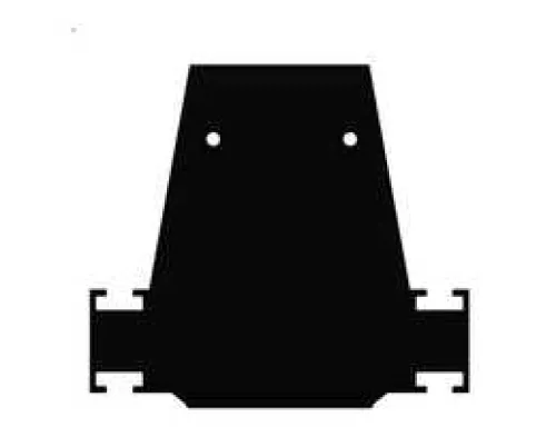 Заглушка боковая глухая для профиля DN18521, цвет черный