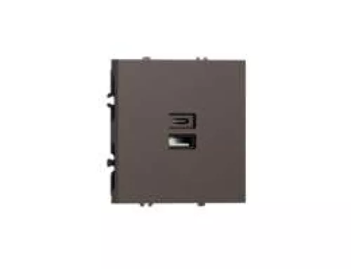 USB-зарядка типа A+С 3100мA 20Вт, цвет мокко, серия S08 Donel