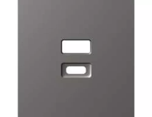 Накладка для USB-зарядки, цвет матовый титан, серия A07 Donel