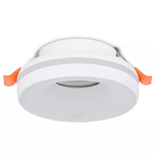 Светильник встраиваемый под LED-лампу с цоколем GU10  D95xH38мм IP20, белый, без лампы