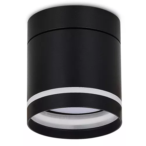 Светильник накладной поворотный под LED-лампу с цоколем GX53 D84xH90мм IP20, черный, без лампы