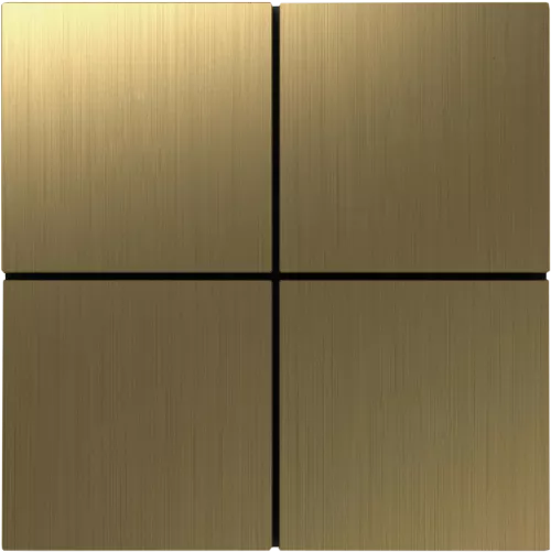 KNX cенсорный кнопочный модуль на 4/8 групп, цвет матовое золото
