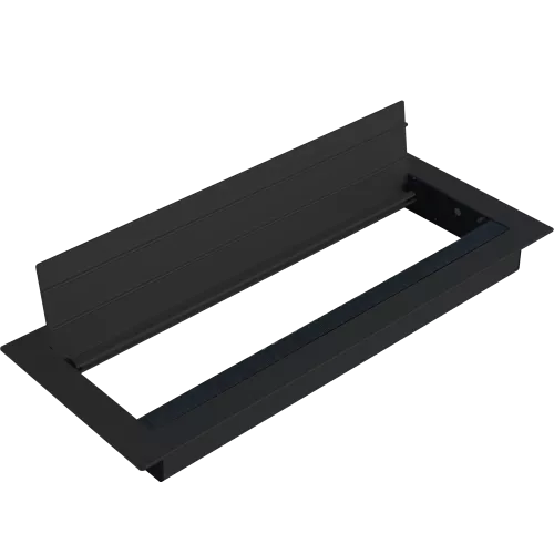 Кабельный вывод для установки в столешницу, размер 310х120 мм, цвет черный