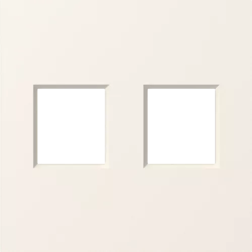 Накладка на 2 выхода для розеток RJ11, RJ45 и TV/SAT, цвет матовый кремовый, серия A07 Donel