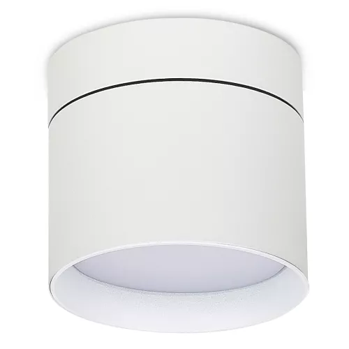 Светильник накладной поворотный под LED-лампу с цоколем GX53 D84xH75мм IP20, белый, без лампы