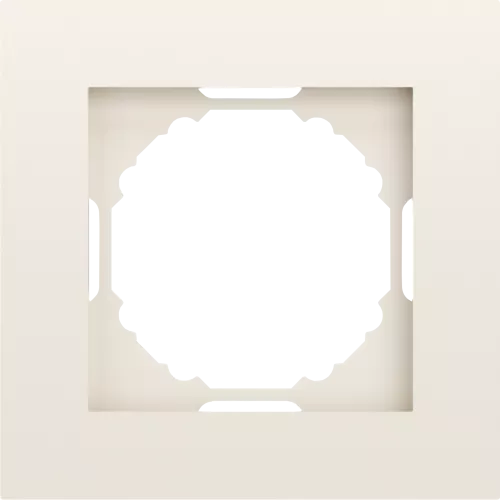 Рамка 1-я, цвет матовый кремовый, серия A07 Donel