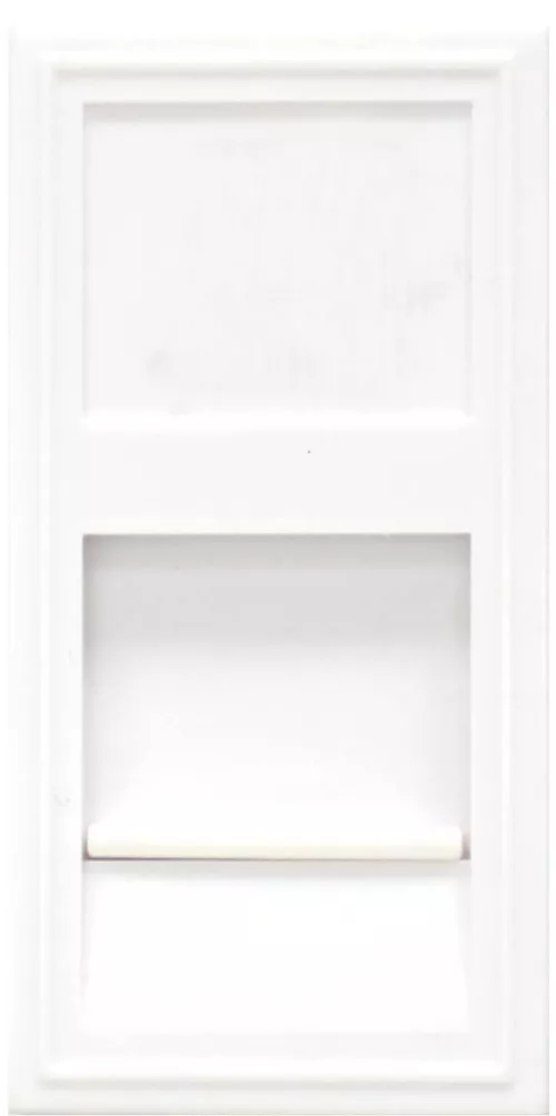 Розетка компьютерная RJ45 кат.5e UTP, 1 модуль, 22,5х45мм, цвет белый