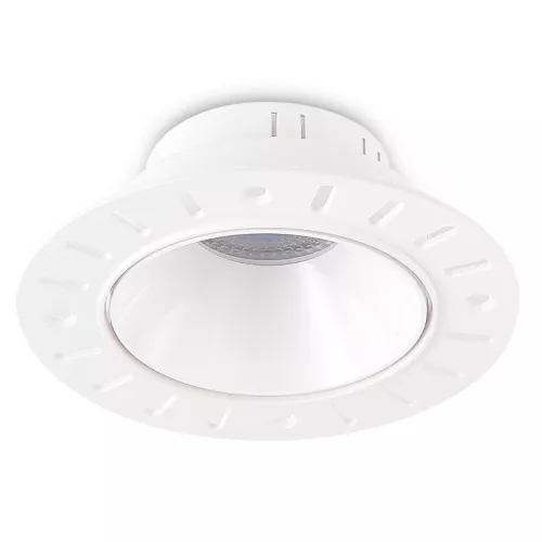 Светильник встраиваемый под LED-лампу с цоколем GU10 D110xH40мм IP20, белый, без лампы