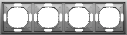 Рамка Podium 4-я, цвет серый графит, серия S08 Donel