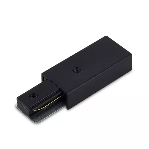 Токоподвод для однофазного шинопровода, пластик, 107x34мм, цвет - черный