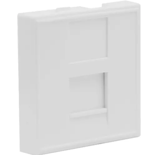 Розетка компьютерная RJ45 кат.5e UTP, 2 модуля, 45х45мм, цвет белый