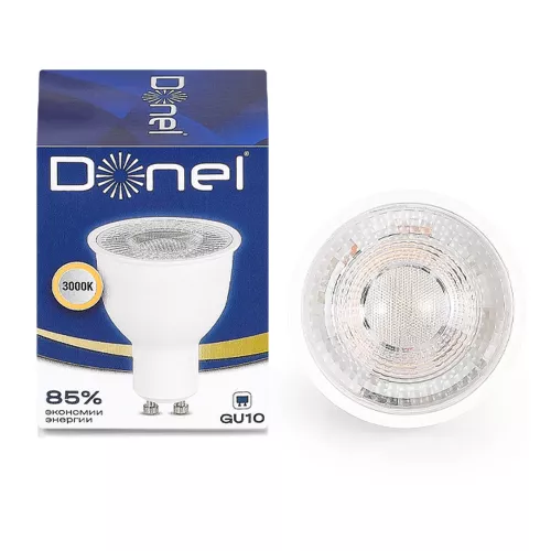 Светодиодная лампа MR16 GU10 7Вт 220В 3000K 525Лм Ra>80 60° D50хH55мм