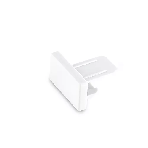 Заглушка боковая для однофазного шинопровода, пластик, 32х33х19мм, цвет - белый