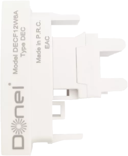 Розетка компьютерная RJ45 кат.6a UTP, 1 модуль, 22,5х45мм, цвет белый