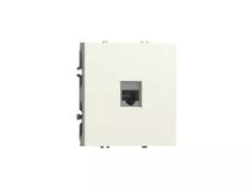 Розетка RJ11, телефонная на 1 выход, цвет слоновая кость, серия S08 Donel