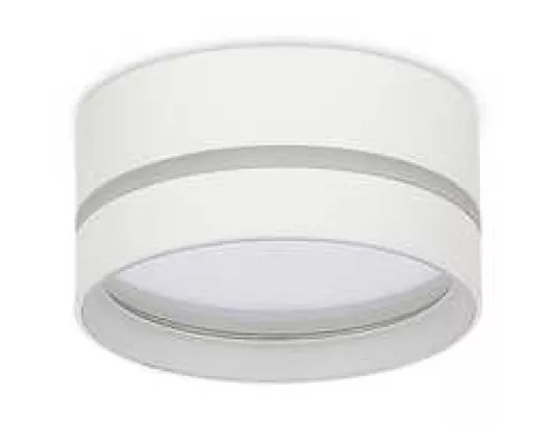 Светильник накладной под LED-лампу с цоколем GX53 D85xH40мм IP20, белый, без лампы