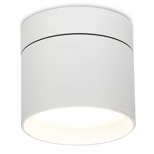 Светильник накладной поворотный под LED-лампу с цоколем GX53 D84xH75мм IP20, белый, без лампы
