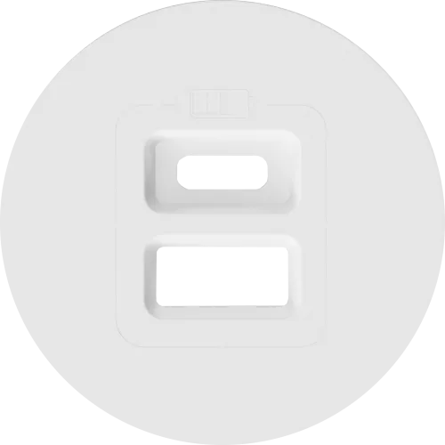 Накладка для розеток USB, матовый белый, серия D16