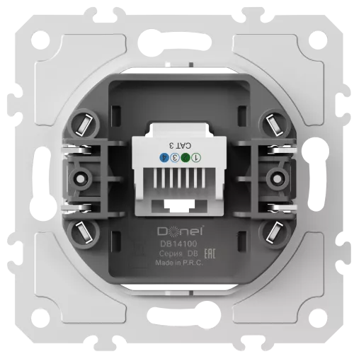 Механизм розетки RJ11, телефонная розетка на 1 выход для серий A07/S08, Donel