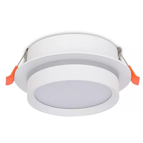 Светильник встраиваемый под LED-лампу с цоколем GX53 D110xH50мм IP20, белый, без лампы