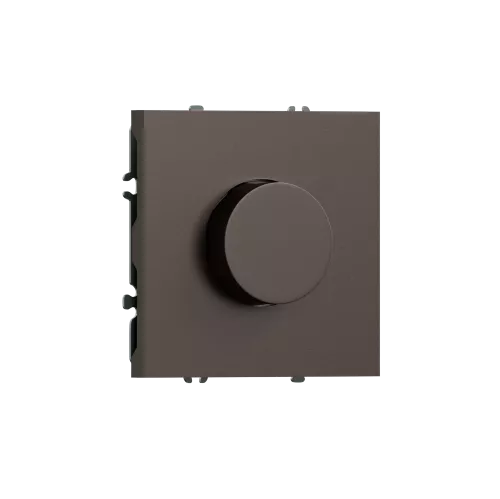 Светорегулятор поворотный Triac LED 100Вт, активная нагрузка 300Вт, цвет матовый серый, серия S08 Donel