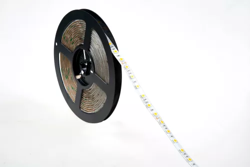 Лента светодиодная SMD тёпло-белая DC24V 14,4W/m 3000K 1080Lm/m 60д/м CRI>95 IP65, упаковка 5 метров, ширина 10мм, высота 2мм, самоклейкая
