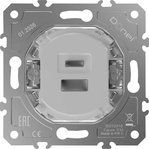 USB зарядное устройство 12 Вт тип A+С, серия D16