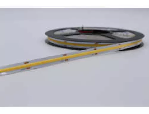 Лента светодиодная COB нейтральная DC24V 9,6W/m 4000K 1045Lm/m 480д/м CRI>95 IP20, упаковка 5 метров, ширина 8мм, высота 2мм, самоклейкая